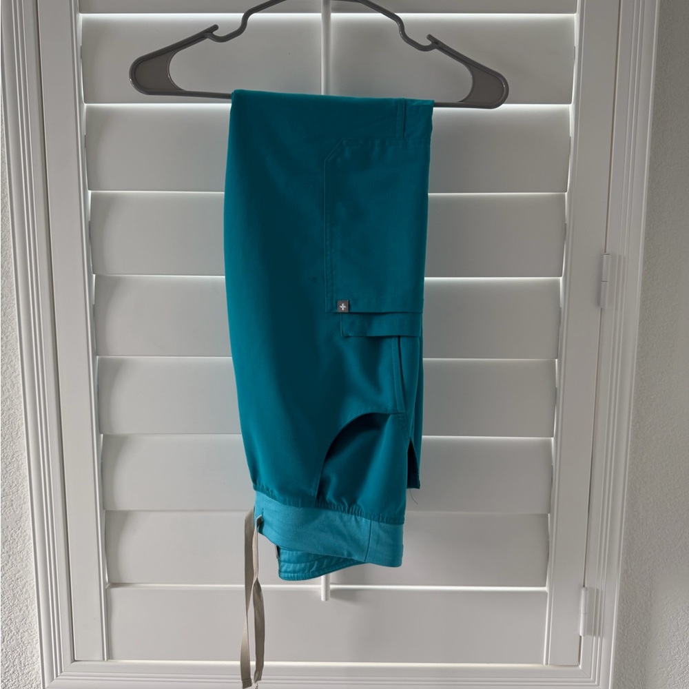 Teal Scrub Pants FIGS kade